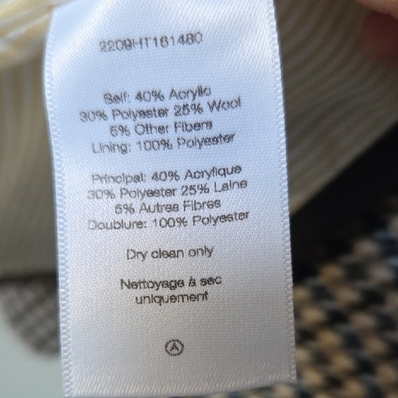 Veronica Beard Hudson Houndstooth Dickey Blazer Suede Elbows & Trim Sz 12 - Picture 7 of 16